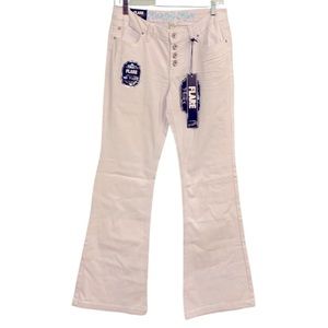 NWT Rebel By Right White Flare Jeans